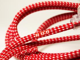 NUD Classic | rot - wei gepunktet | Kabel und Fassung 