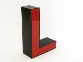 Leuchtbuchstabe | L | Rot-Schwarz 