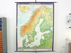 Schulwandkarte | Skandinavien