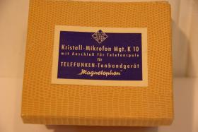 Telefunken / Kristallmikrofon / Mgt. K10 / fr Magnetophon