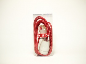 NUD Classic | rot - weiß gepunktet | Kabel und Fassung 
