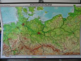 Schulwandkarte | Norddeutschland