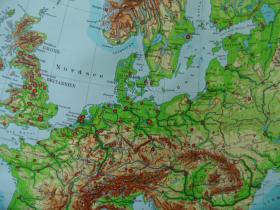 Schulwandkarte | Europa Bodenverhltnisse 