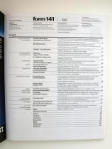 Form 141 | Zeitschrift für Gestaltung | 1993
