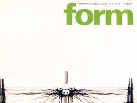 Form | Zeitschrift für Gestaltung | diverse Ausgaben