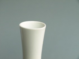 Weisse Vase | Edelstein | 70er