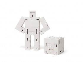 Micro Cubebot | Areaware | Buchenholz weiß