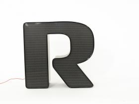 Leuchtbuchstabe | R | Schwarz