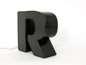 Leuchtbuchstabe | R | Schwarz