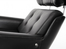  Loungechair | Leder & Chrom | 70er