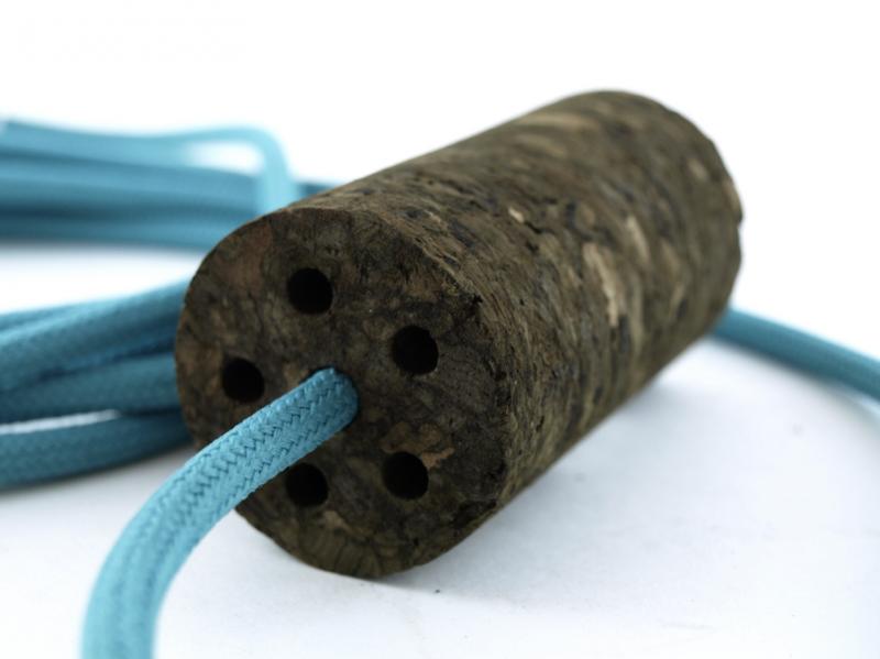 NUD Cork Soil | Kabel mit Korkfassung | Turquoise