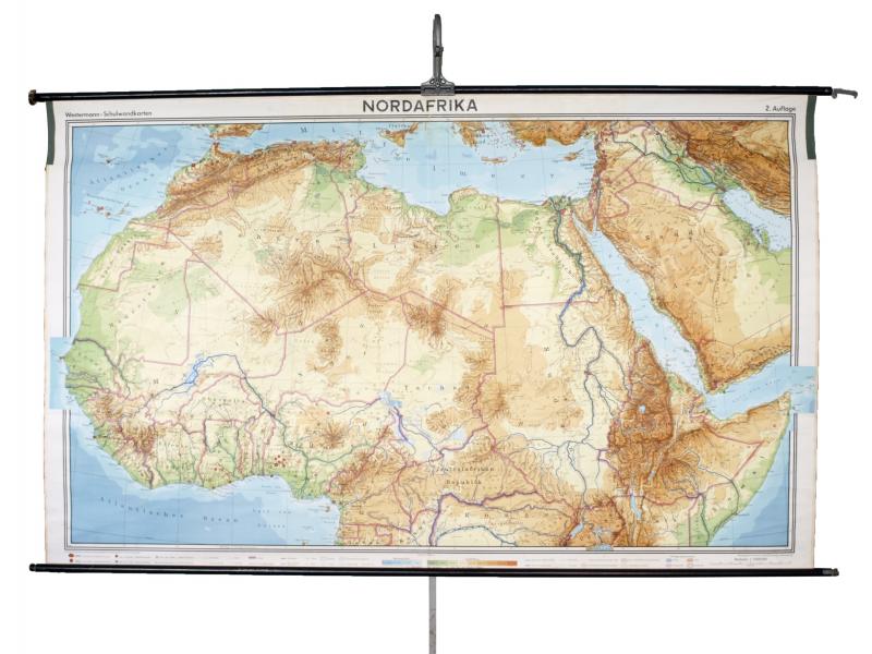  Schulwandkarte | Nordafrika