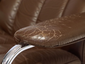 Ekornes Stressless | 70er | Sessel mit Fuhocker