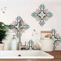 Fliesen Sticker | Mosaik Blumen | nuukk