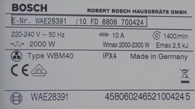WAE 28391 Bosch Maxx 6 Waschvollautomat