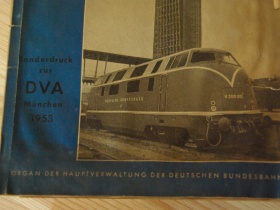 Die Bundesbahn / Sonderdruck DVA 1953