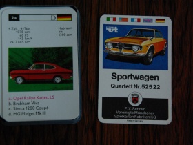 70er Jahre Quartett / Schmid / Sportwagen #2