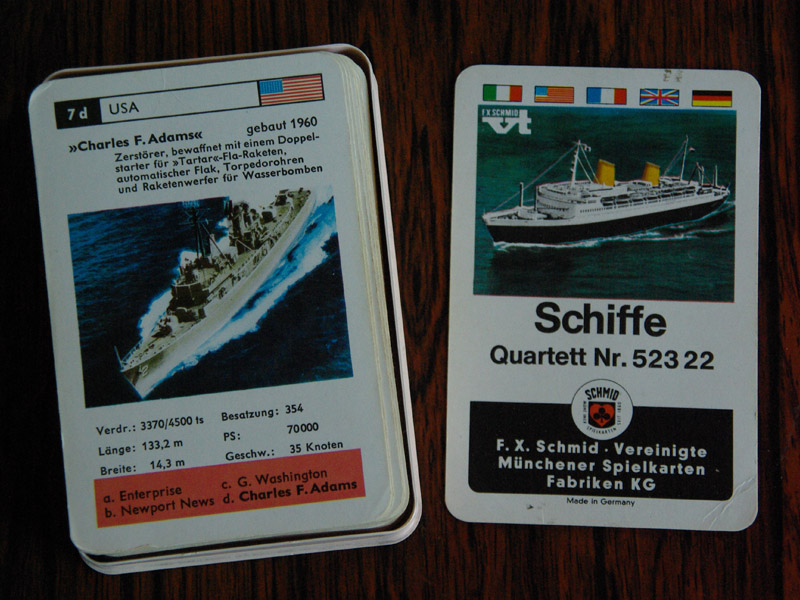 70er Jahre Quartett / Schmid / Schiffe