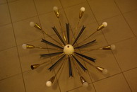 60er Sputnik Deckenlampe | 10-armig