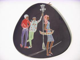 50er |  Keramik | Uebelacker Wandteller 