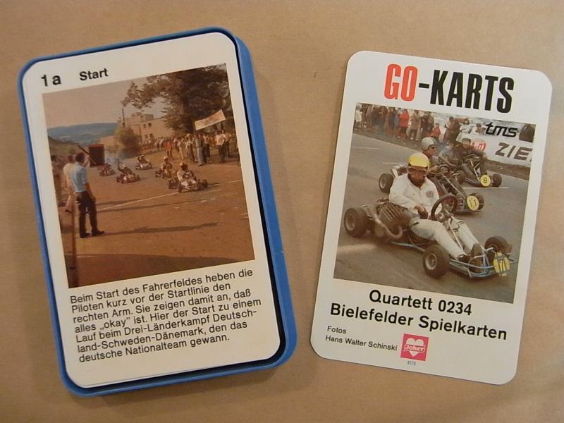 70er Jahre Quartett Go-Karts Joker Bielefelder Spielkarten