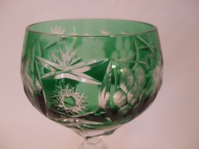 Römerglas in grün