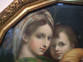 heilige Maria | Marienbild | außergewöhnlicher schöner Rahmen