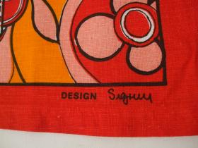 Kalender-Geschirrtuch | Design Sigrum | 1971 | Hand Print